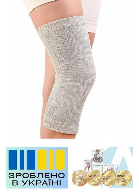 Бандаж коленного сустава . 3/38-42см. Эластичный. Бандаж колена. Ортез колена Наколенник ортопедический Alkom 3022 (367722471)