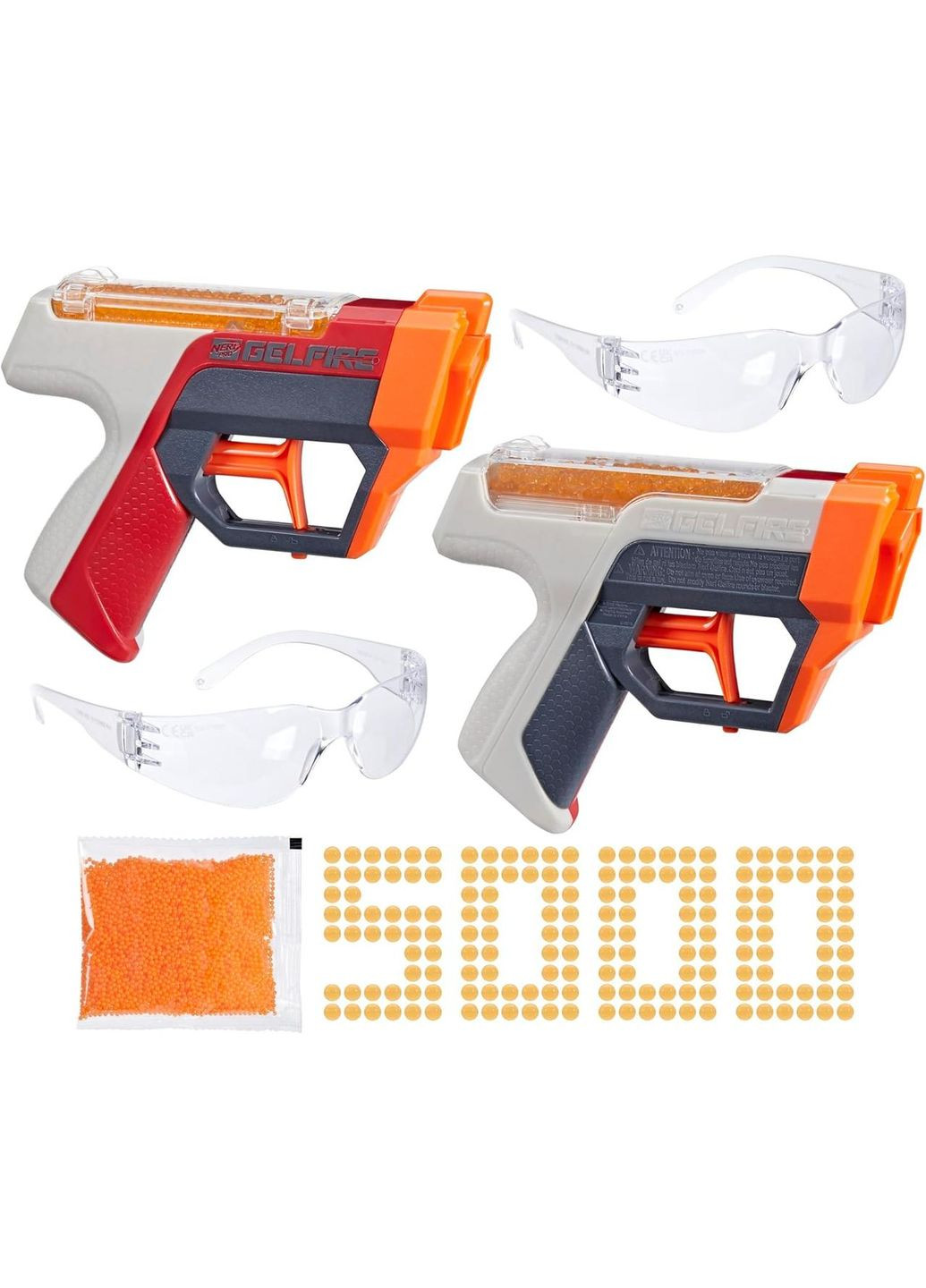 Набор Нерф Гелфаер о дуо с 2 бластерами Nerf Pro Gelfire Dual Wield Pack F8087 Mattel (372125283)