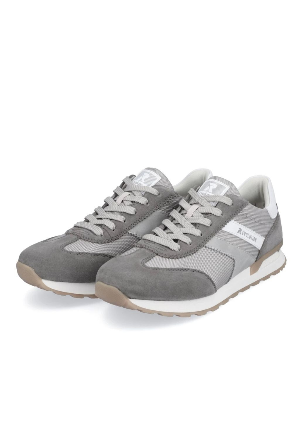 Сірі кросівки (р) шкіра/текстиль 0-2-2-u-0301-60 Rieker