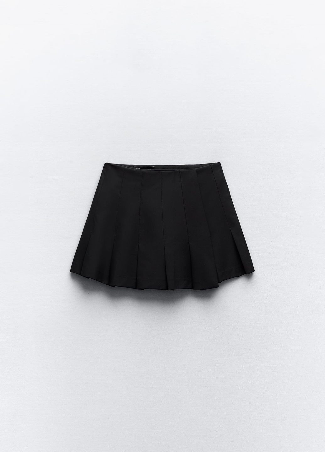 Черная повседневный однотонная юбка Zara
