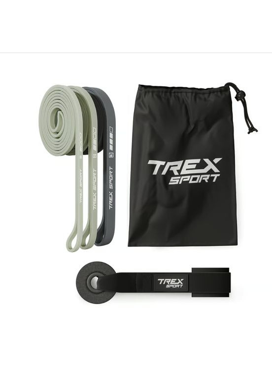 Набор резинок для фитнеса TX-003PB 3в1 2-30кг TREX Sport (341328023)