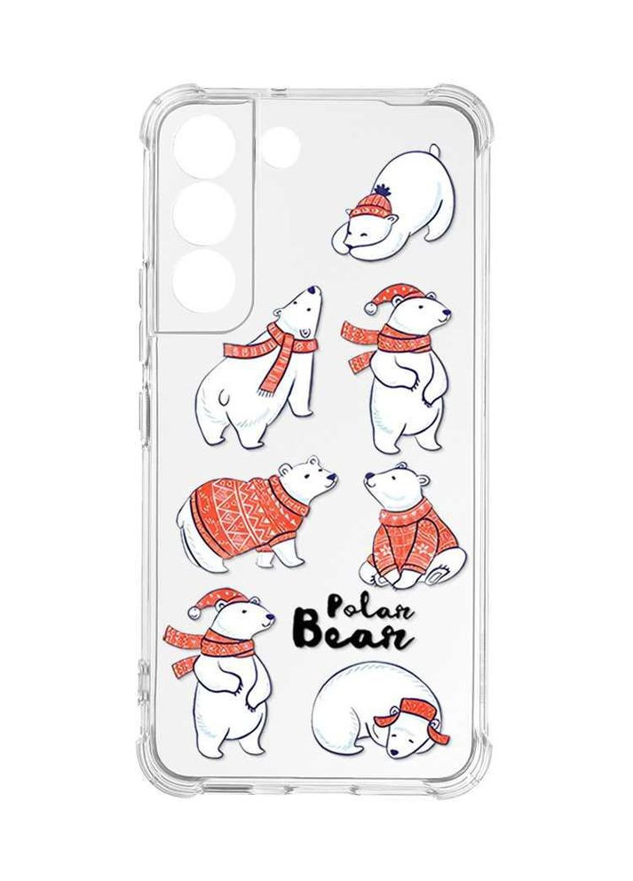 Чехол с утолщёнными углами на Samsung Galaxy S22:: Мишки (принт 145) Creative (362970855)