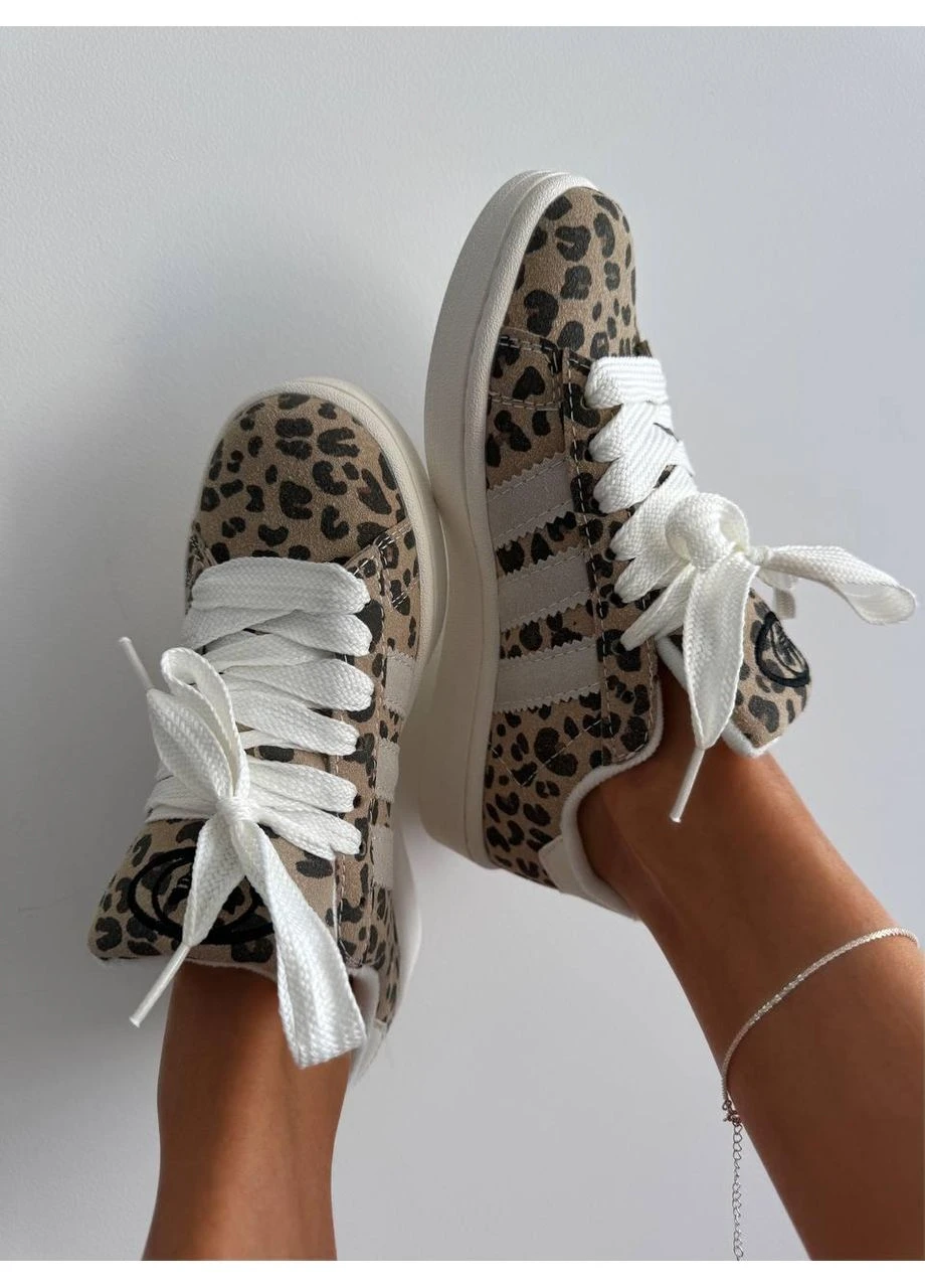 КРОСІВКИ ЖІНОЧІ ADIDAS CAMPUS LEOPARD АДІДАС КАМПУС No Brand комбіновані демісезони (392020759)