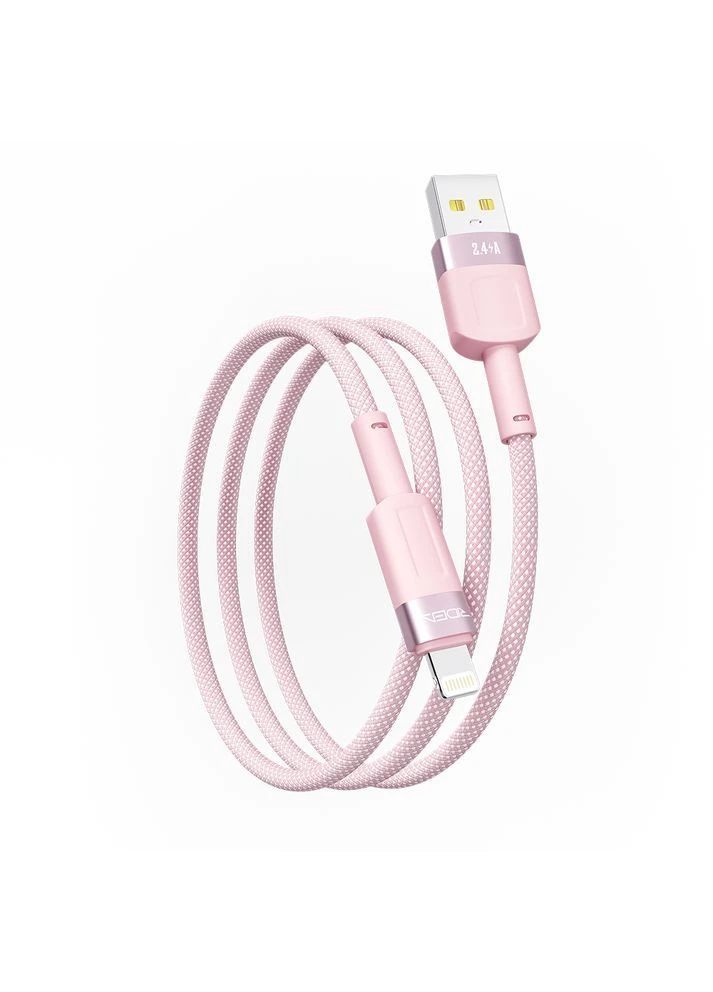 USB RC-CP43 ColorPro Lightning 12W 1.2m Розовый Ridea (388893243)