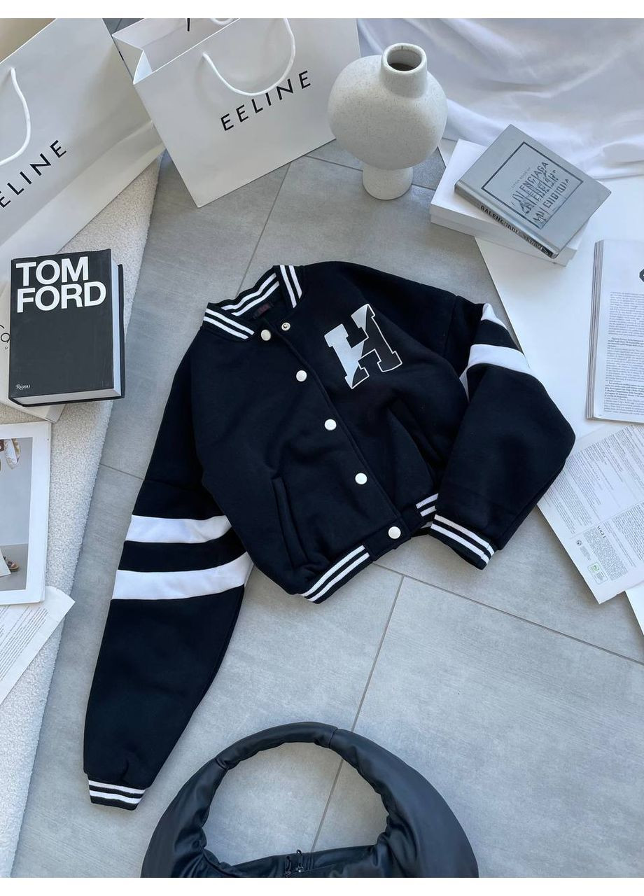 Бомбер теплый тринитка на флисе, манжет и горловины рибана. Україна (362641588)