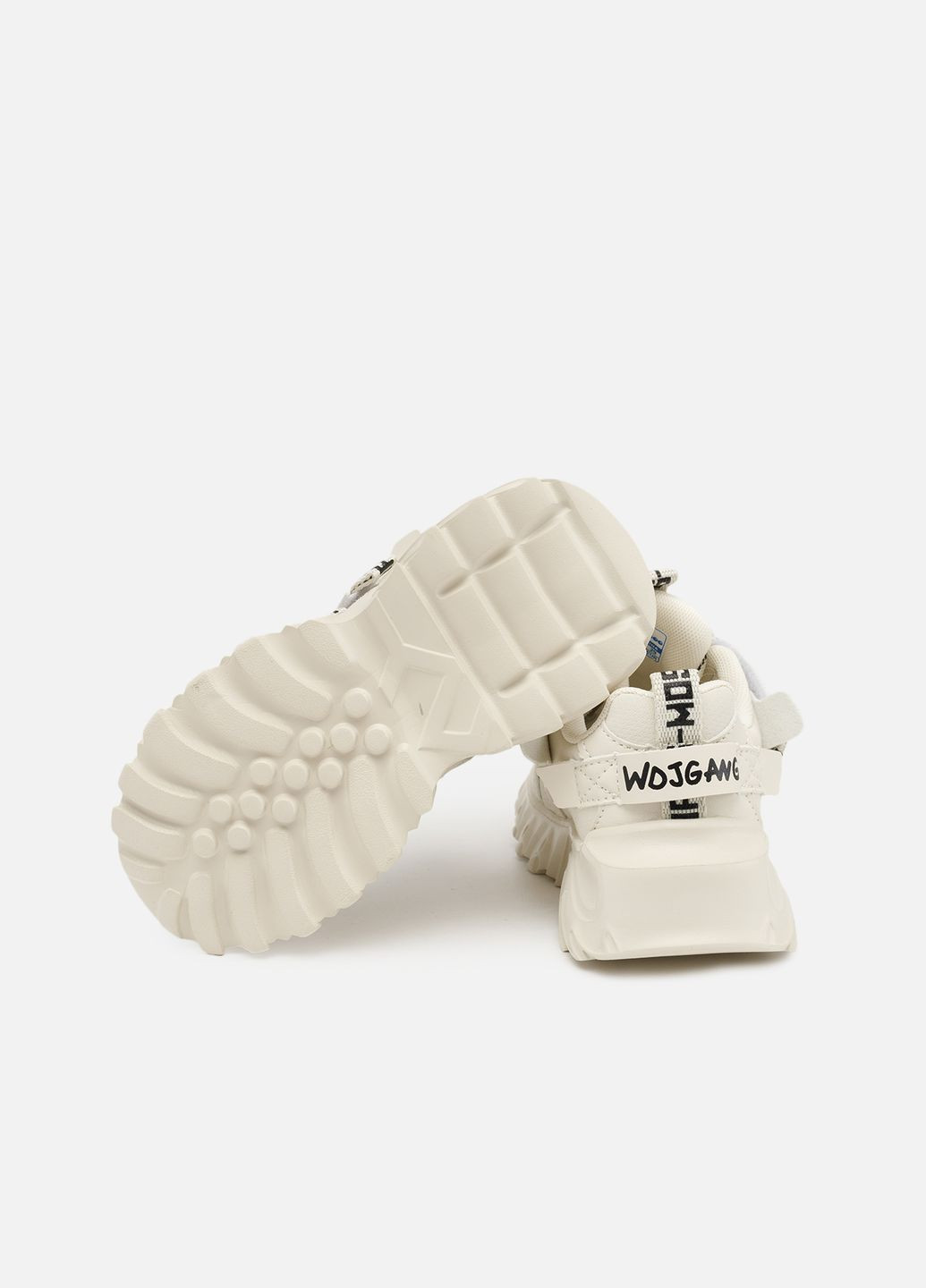 Молочные демисезонные кроссовки на платформе для девочки цвет молочный цб-00260502 Kimboo