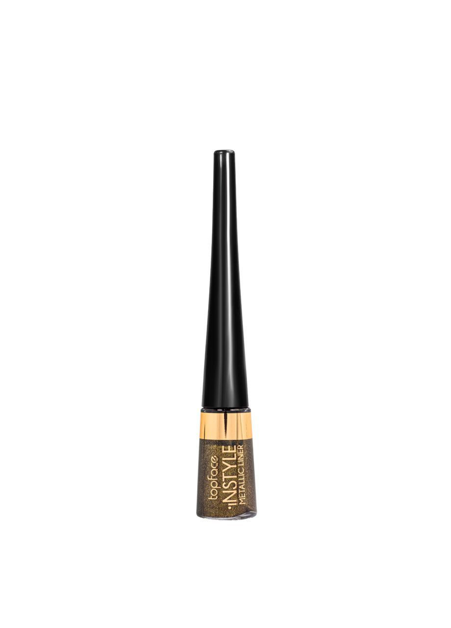 Подводка для глаз цветная перламутровая Instyle Metallic Eyeliner РТ554 № 4 Тёмно- синяя TopFace (363554994)