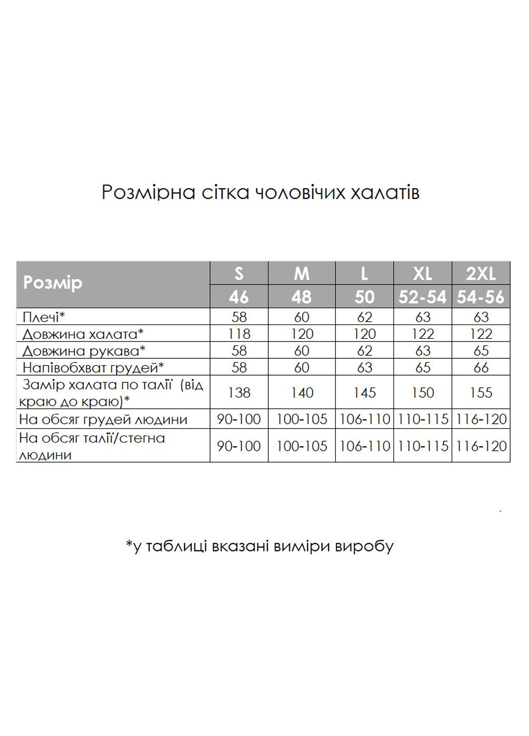 Мужской муслиновый халат, размер M Vishnya (328389355)