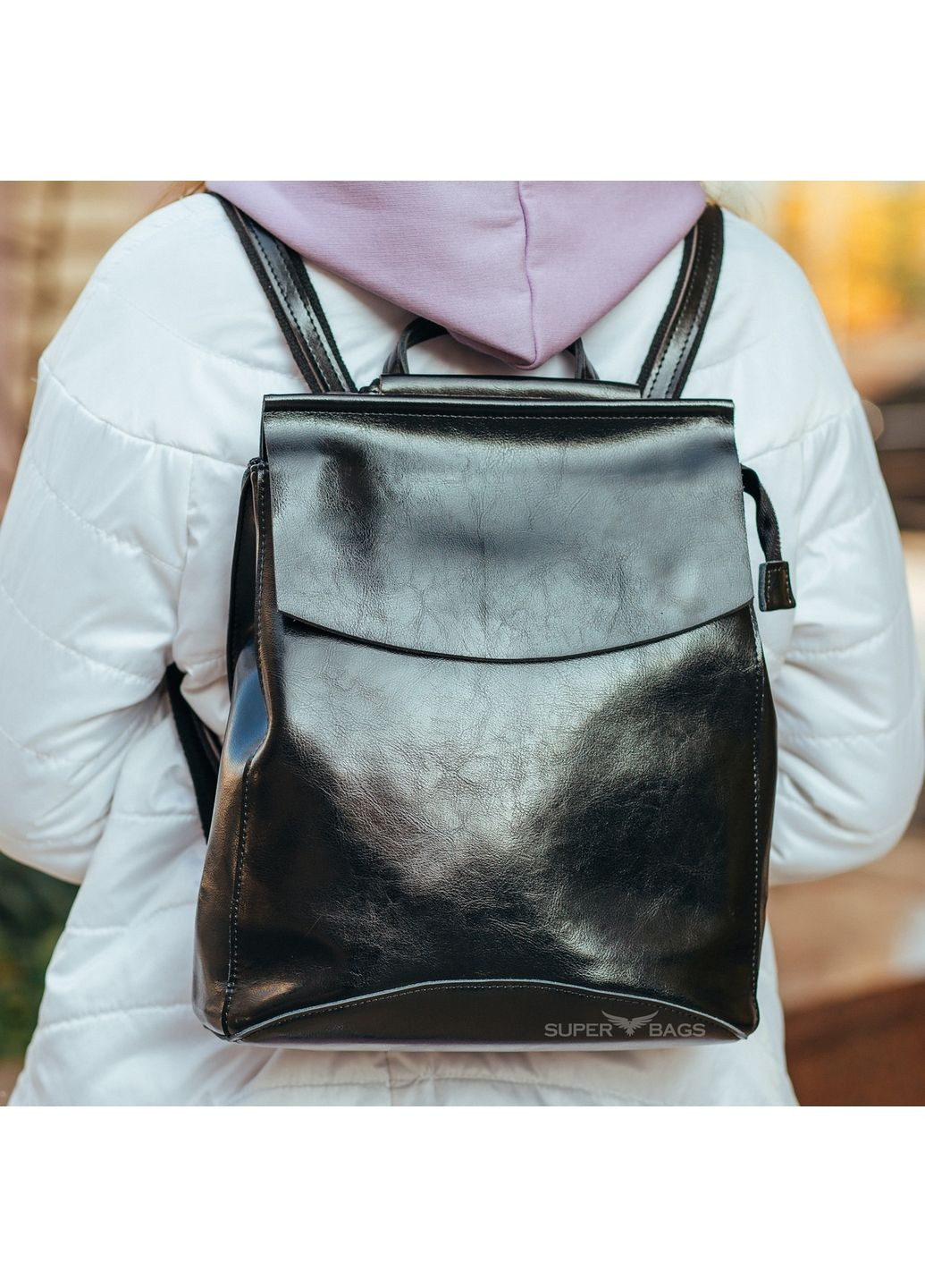 Женская кожаная сумка-рюкзак 32х14х25 см Tiding Bag (289461980)