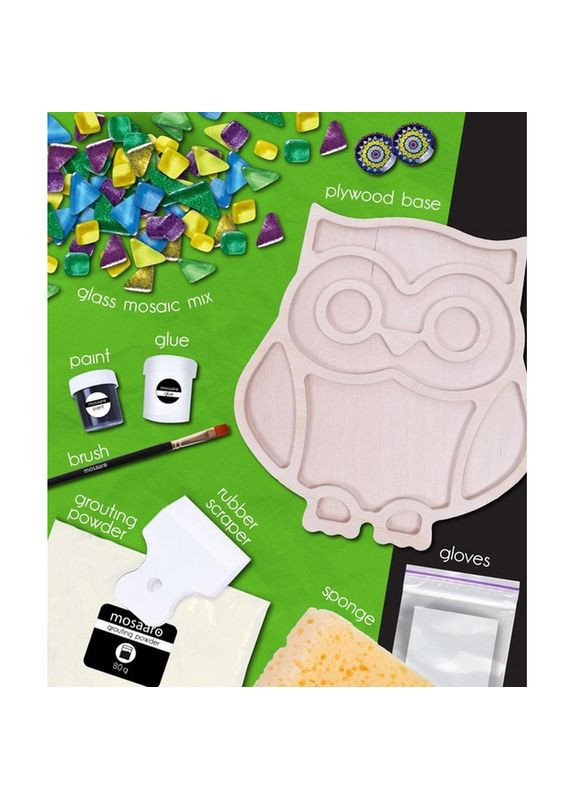 Дитячий набір для творчості кришталева мозаїка "Сова" MA2004 Mosaaro (367185387)