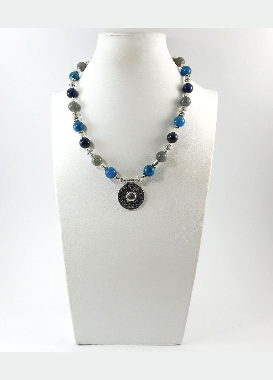 Ожерелье "Оберег времени" Апатит, Лабрадор, Тигровый глаз Fursa fashion (322897975)