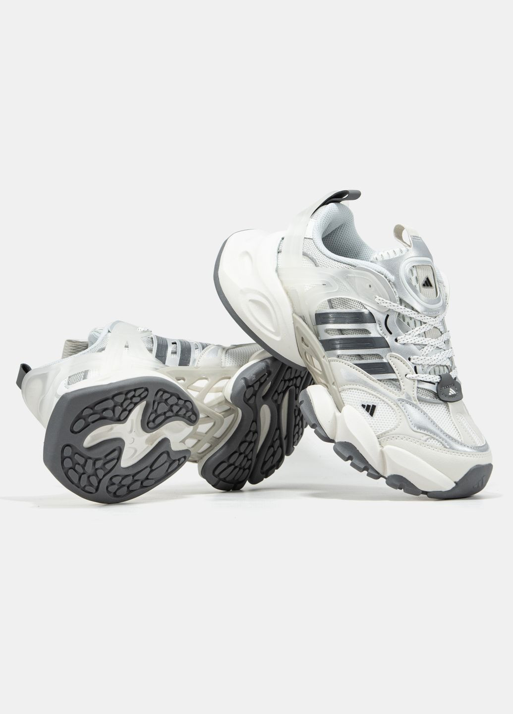 Кроссовки женские Adidas Vento XLG White Grey | Адидас Венто Делюкс белые No Brand белые демисезоны (344464593)