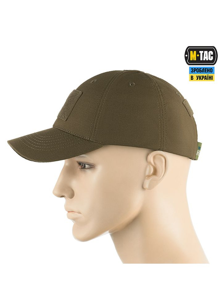 Бейсболка тактична Elite Flex ріп-стоп Dark Olive M-TAC (315339252)