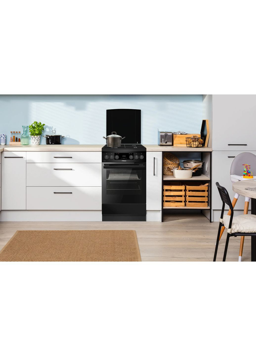 Плита FCMM58329 комбінована, 65л, 50x60см, дисплей, конвекція, чавун, HANSA (361965448)