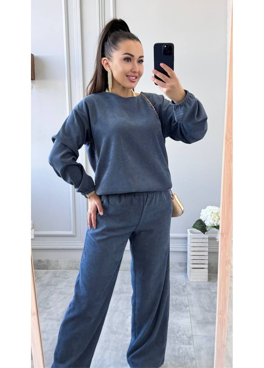 💥 Костюм-двійка з мікровельвету 💥Ознайомтесь з розмірною сіткою DK/DL Мода без кордонів (361145200)