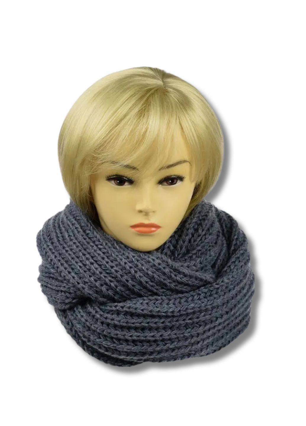 шапка + хомут - Барбара No Brand Жіночий зимовий комплект (353828254)