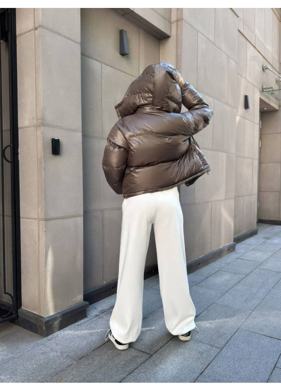 Коричневая демисезонная куртка женская No Brand