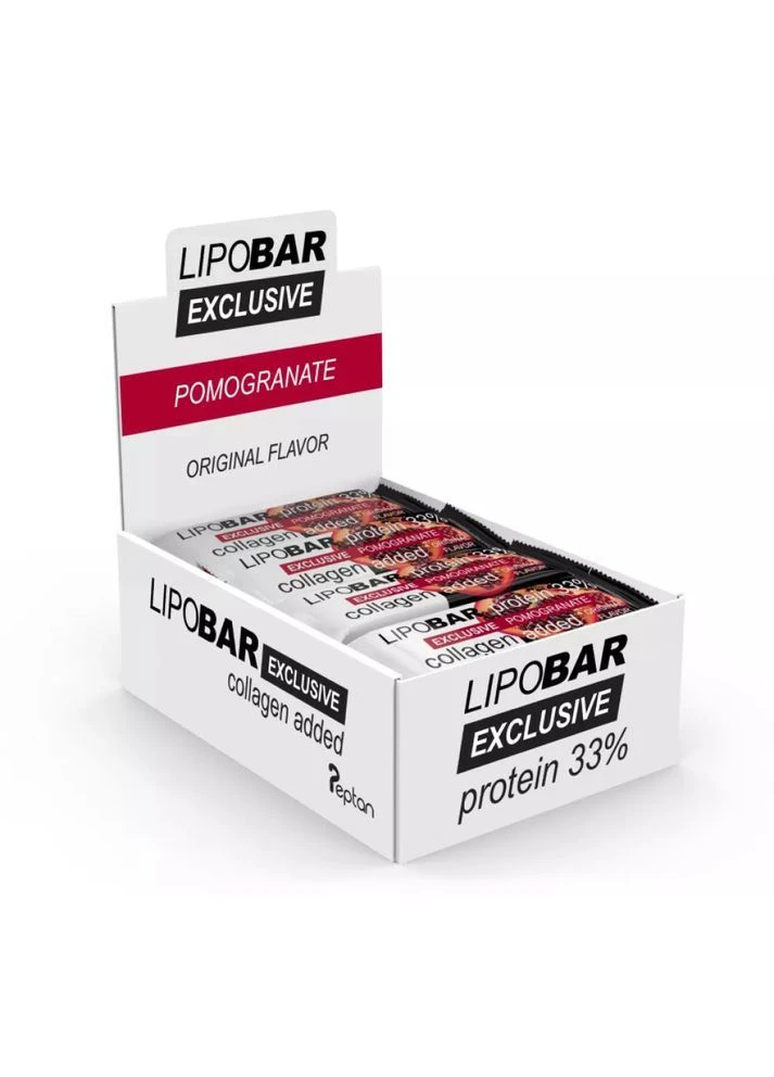 Протеїновий батончик Lipo Bar Exclusive 1 шт x 50 g (POMEGRANATE) Lipobar (389972167)