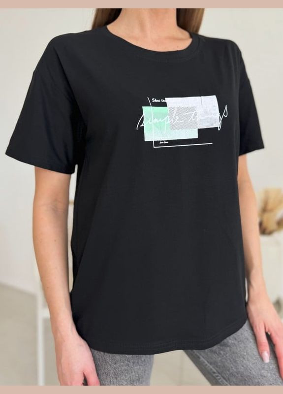 Черная летняя футболки Magnet WN20-621