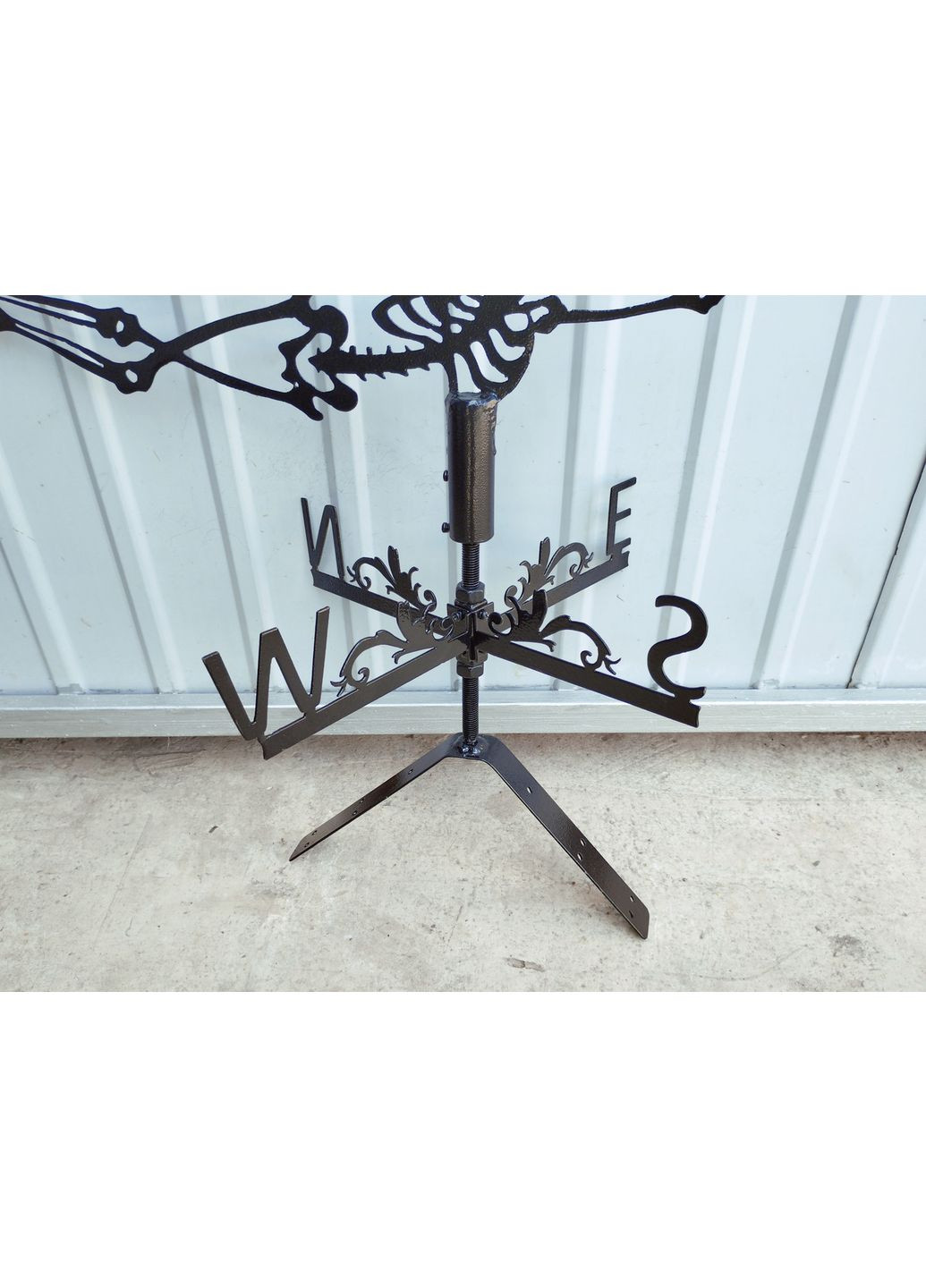 Флюгер на будинок Скелет, флюгер на дах з металу 3 мм. No Brand (368896477)