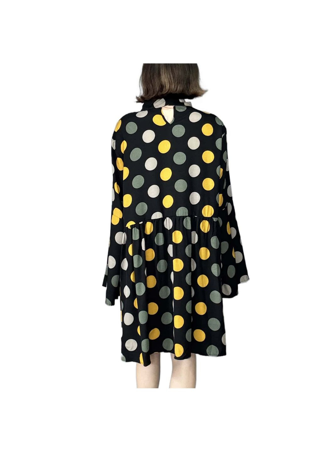 Чорна сукня вільного крою весняно-літня SHEIN