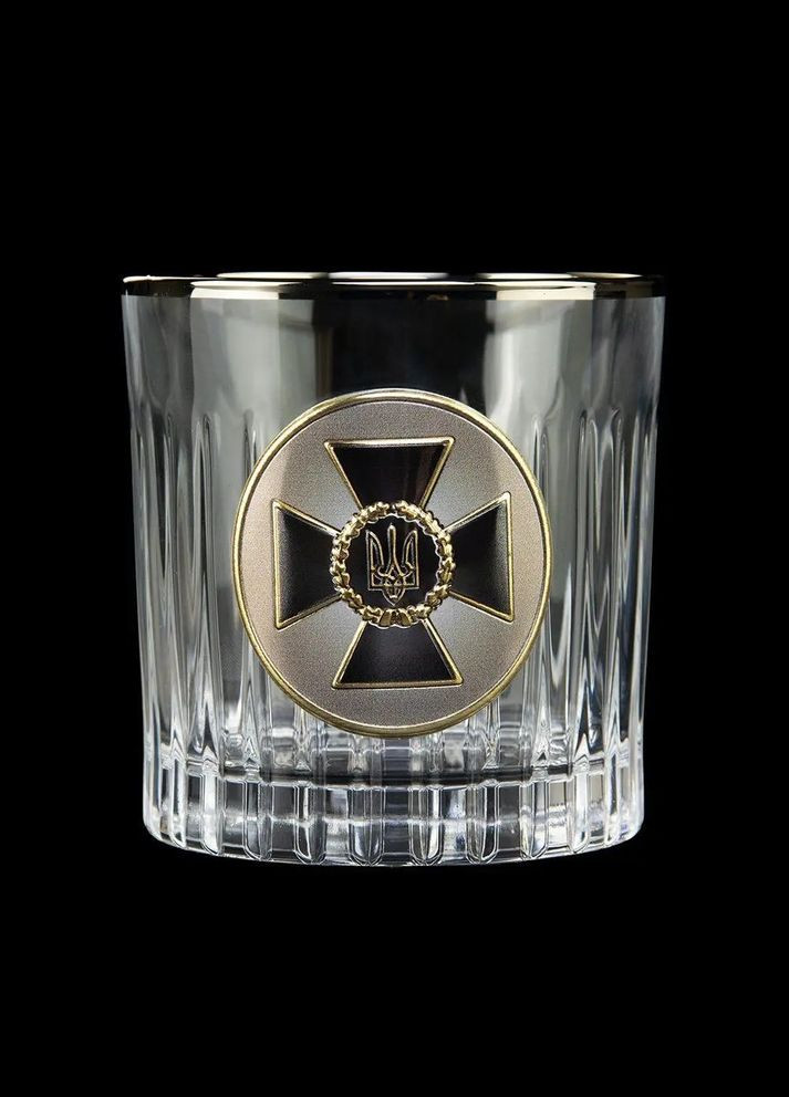 Кришталеві келихи 4 шт із графином "Служба безпеки" | Подарунок офіцеру СБУ, Boss Crystal B5SBU2PGD (345646723)