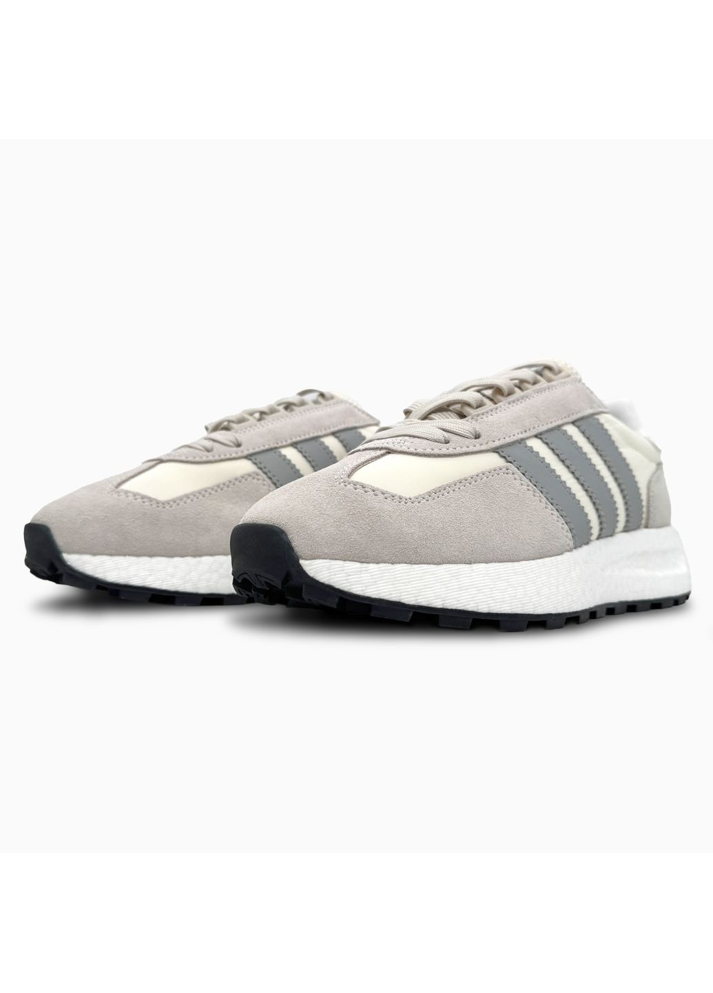 Сірі Осінні кросівки чоловічі adidas retropy e5 white / grey адідас ретропи е5 No Brand