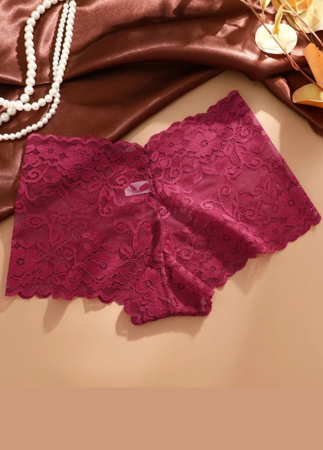 Женские кружевные трусики шортики Perfect Flowers (1985-42-01) Finetoo (366062932)