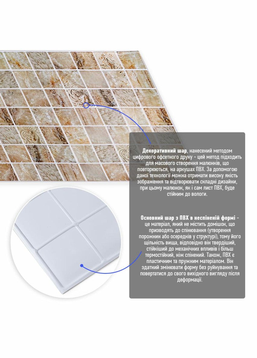 Декоративна ПВХ панель (D) SW-00002481 Sticker Wall (318032432)