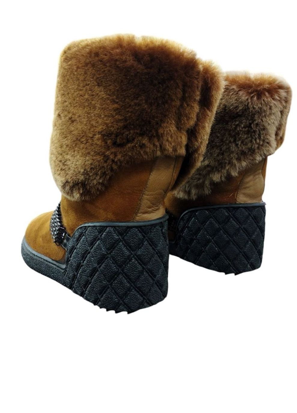 Зимові жіночі високі чоботи 37 (23,5 см) на цигейки Sherlock Soon (311504201)