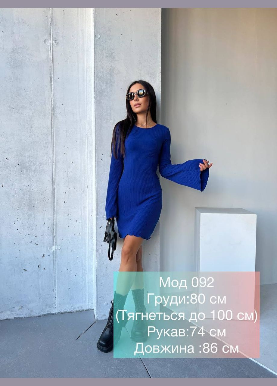 Чорна кежуал сукня міні на талії на зав’язках No Brand однотонна