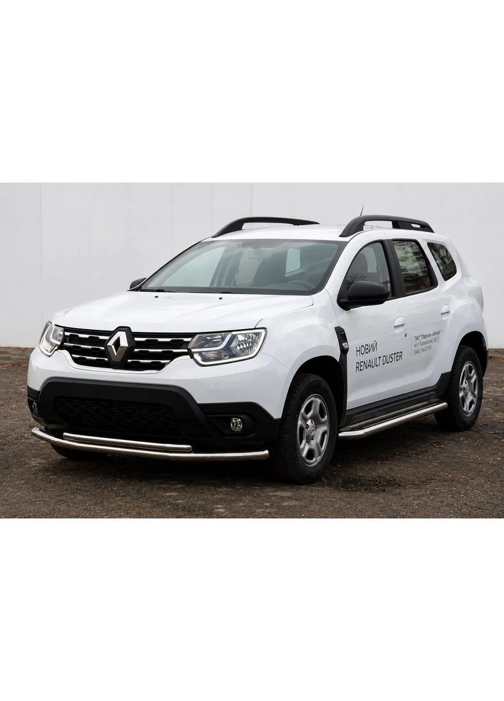 Передній захист F3-10 (нерж.) для Dacia Duster 2018-2024 рр CAN (389045662)