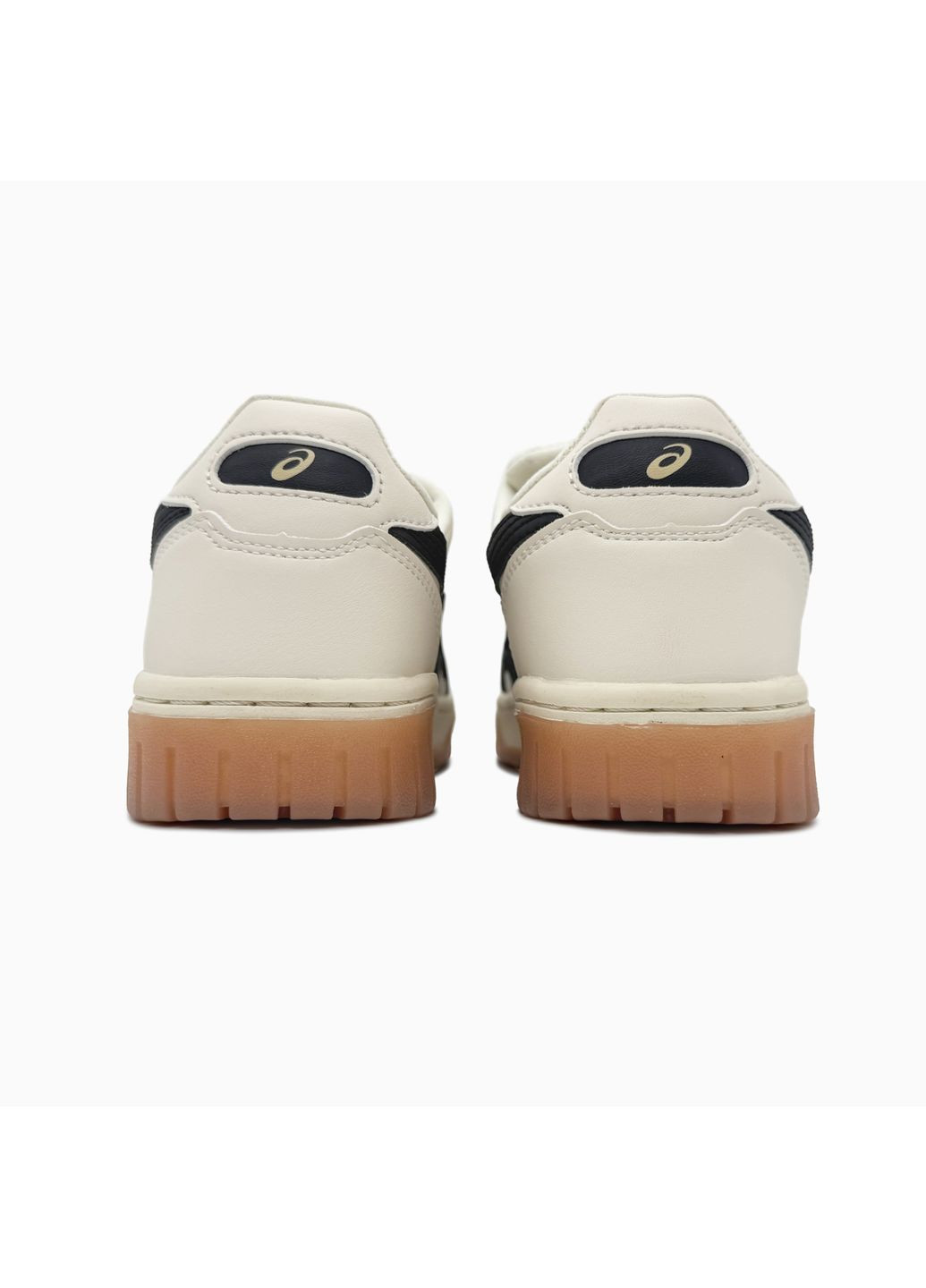 Кроссовки женские Asics Court MZ Beige Black | Асікс Кут МЗ бежевые демисезоны (371808033)