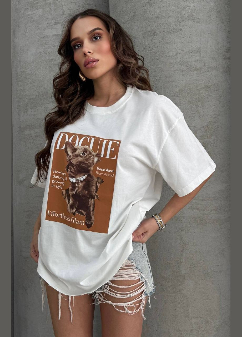 Женская белая футболка No Brand - (333035299)