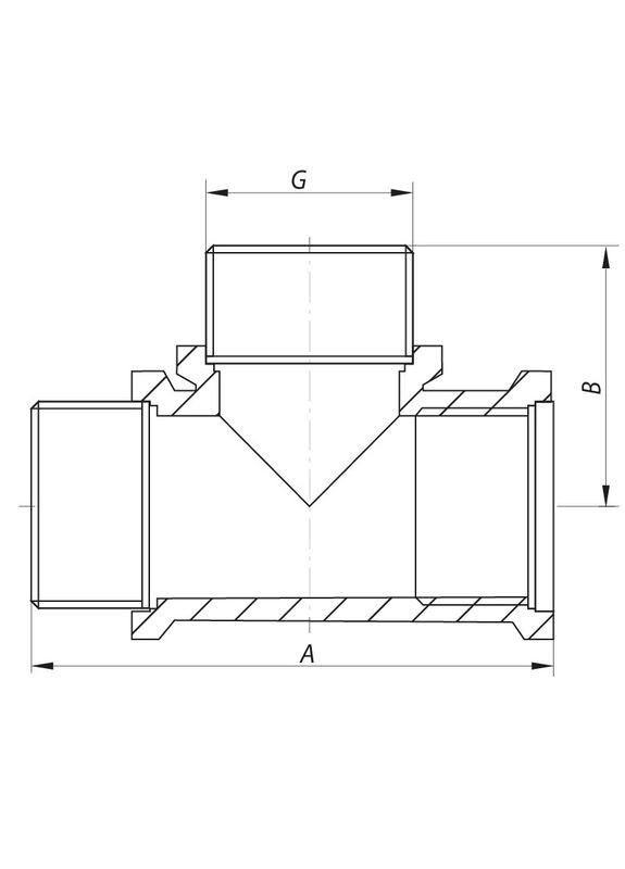 Трійник 1/2'' ВНН KF.T06FMM (KF0067) KOER (315507948)