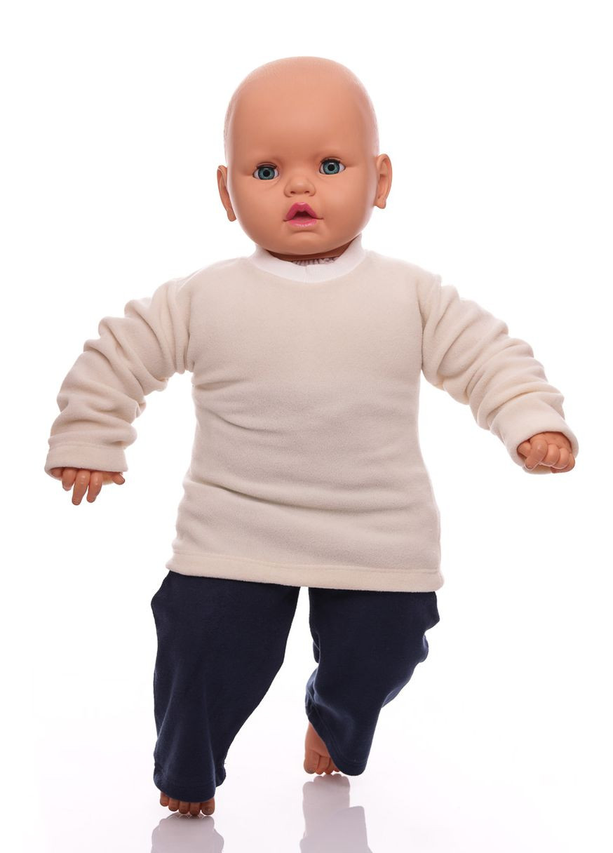 Синий зимний костюм с длинным рукавом для мальчика флисовый веаr синий 68 см (26760) BABYKROHA