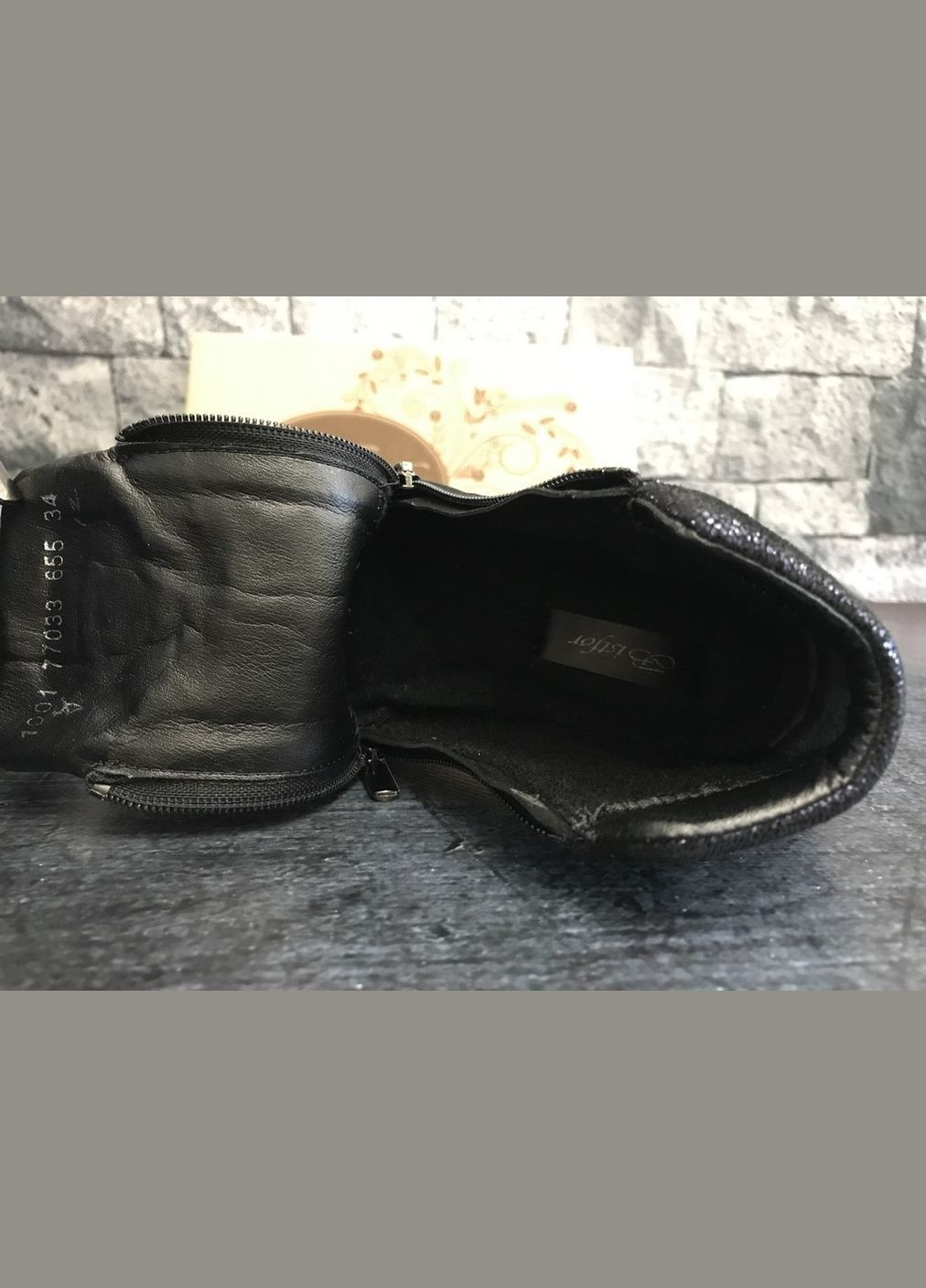 Темно-синие повседневные осенние натуральные ботинки на платформе,, бистфор, украина Bistfor