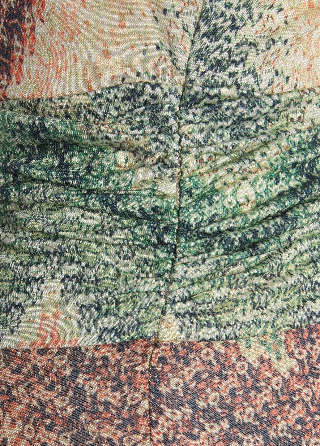 Бежевое повседневный платье Lascana с орнаментом