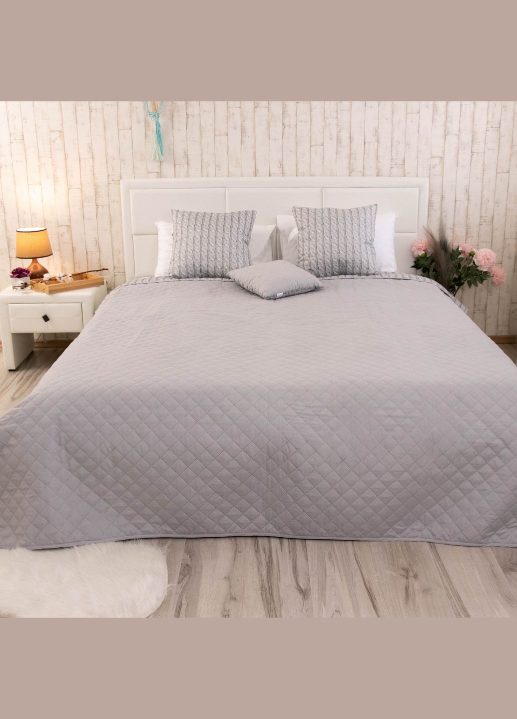 Покрывало 212х240 Руно Р329.52_Grey Braid (301026644)