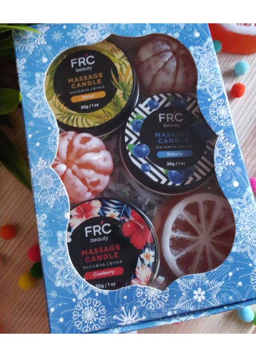 Новорічний подарунковий набір зі свічкою та милом у коробціНоворічний подарунок для жінки. FRC Beauty (373220768)