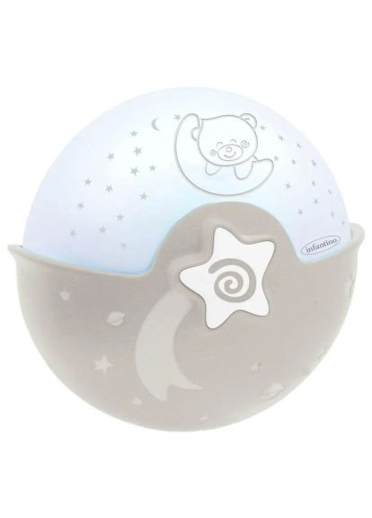 Нічник (004909I) Infantino Спокійні сни сірий (368562977)