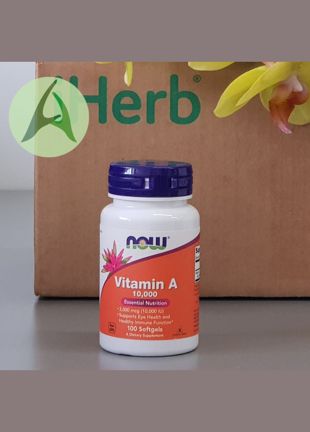 , вітамін A, 10 000 МО, 100 капсул Now Foods (314524466)