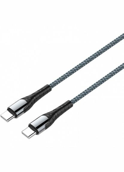 Дата кабель USB TypeC to Type-C 1.0m PD Fast Charging 65W 3А grey (CW-CBPDCC040-GR) Colorway usb type-c to type-c 1.0m pd fast charging 65w 3а (268140143)