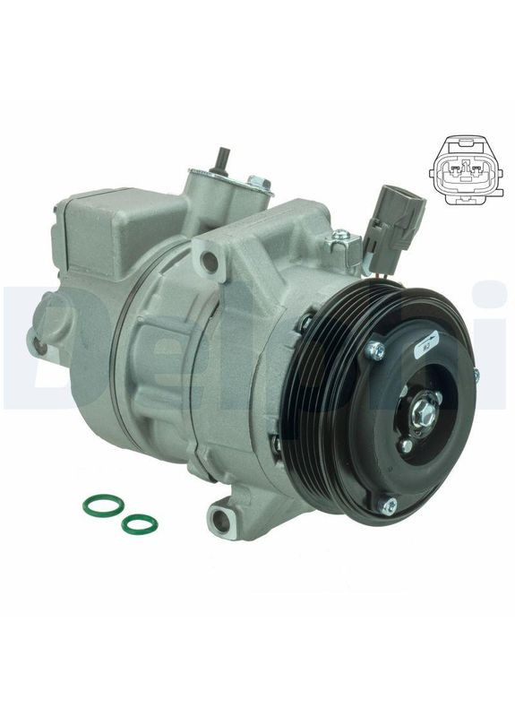 Компресор кондиціонера MITSUBISHI COLT VI (Z3_A, Z2_A) 1.3 (Z21A) 2002.10 - 2012.12 (DL CS20331) Delphi (354336478)