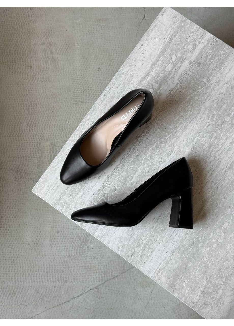 No Brand Елегантні жіночі туфлі чорний з штучна шкіра, — демісезон (353725502)