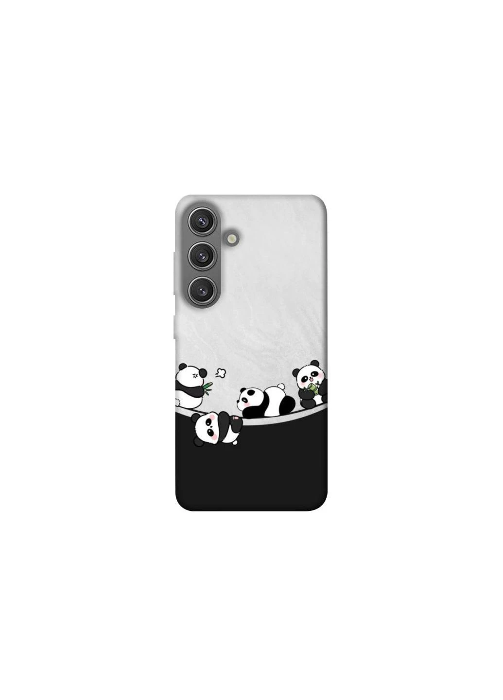 Чехол на Samsung Galaxy S24+ Four pandas Frontalka (379675264)