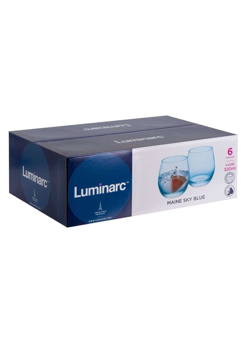 Стакан MAINE SKY BLUE /НАБОР/ 6X320 мл низкий. (V4588) Luminarc (365275287)