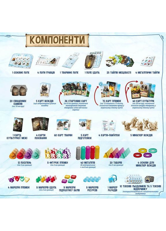 Настільна гра Нескінченна зима: Палеоамериканці (Endless Winter: Paleoamericans) (укр) ( ) Ігромаг DG11732 (370762395)
