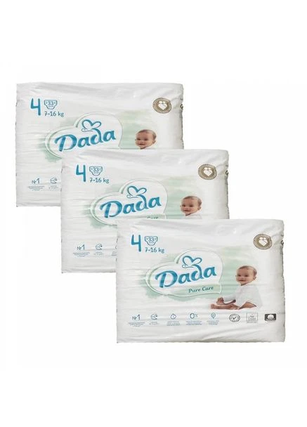 Підгузники Pure Care (7-16 кг) 99 шт Dada (380806852)