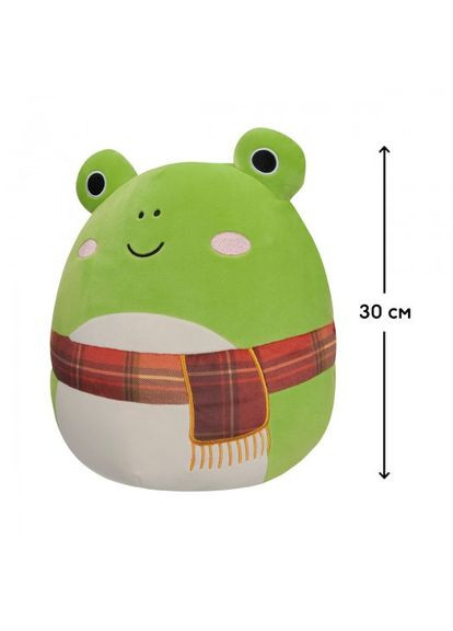 Мягкая игрушка – Лягушка Венди в шарфе (30 cm) Squishmallows (290706058)